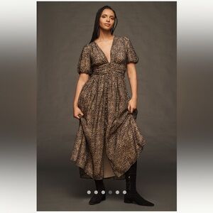 Anthropologie ❤️size 24W NWT The Katerina Button-Front Dress: Velvet Edition